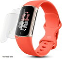 アンチグレア 2枚セットFor Charge5 / Fitbit Charge6用 フィルム 専用 非ガラス TPU全面保護/キズ自動修復/繊細なタッチ/気泡ゼ...