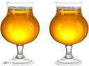 ドイツ式 ビール グラス チューリップ クラフト カップ 500ml お洒落(2個セット)