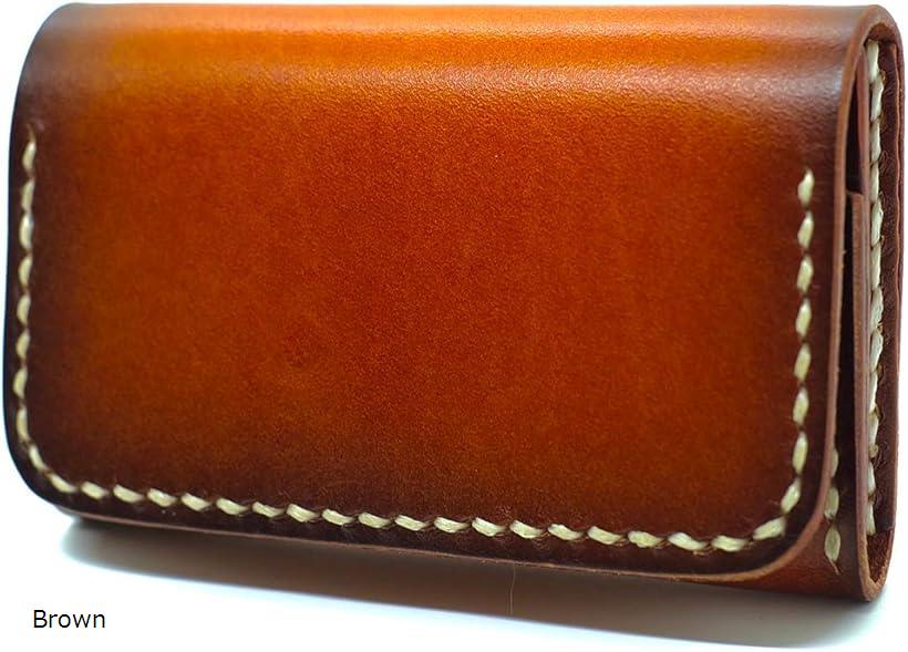 名刺入れ メンズ 名刺ケース カード入れ 本革 Brown (Brown)