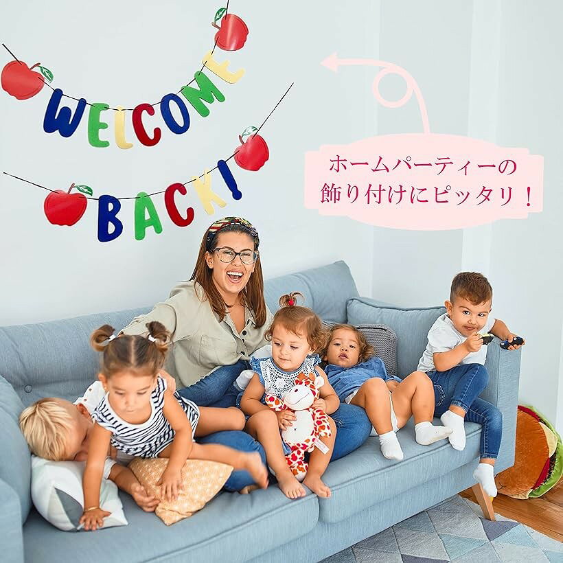 �������� ���åץ� ���� WELCOME/WELCOME BACK �ۡ��� �ѡ��ƥ��� ���å� ���� �Хʡ� ��� ������ ���� BACK. (WELCOME BACK.)