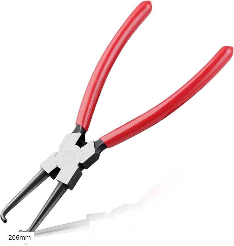 燃料ホースプライヤー カプラープライヤー カップリングツール カプラー外し 工具(レッド, 206mm)