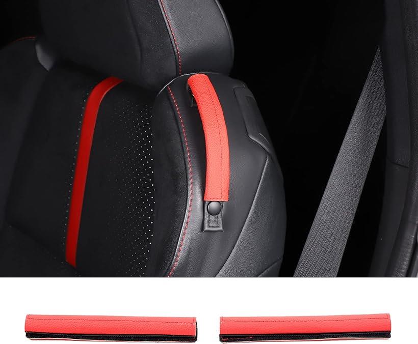 トヨタ GR86 ZN8/スバル BRZ ZD8 2022 2023に対応 シートベルト カバー 車用 赤( レッド) 1