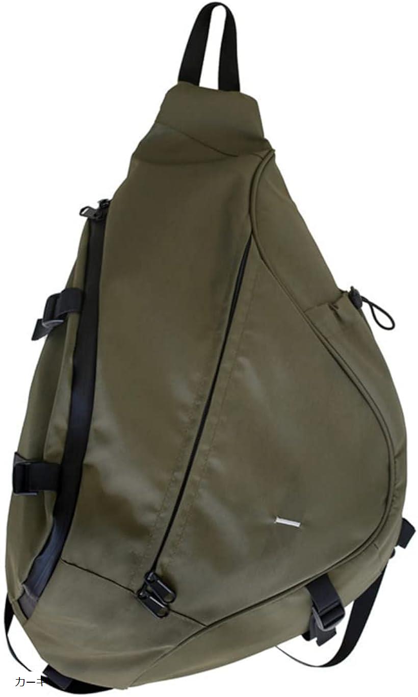 メンズ ボディバッグ 大容量 大きいサイズ カーキ (カーキ)