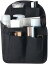 リュックインバッグ スピード整理 12ポケット 自立式 キーホルダースナップ付き 大容量 超軽量 薄型設計 防水( ブラック)