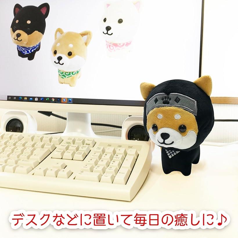 旅するマメしば マスコット クッション かわいい 犬 柴犬 豆柴 癒し 忍者バージョン (忍者バージョン)