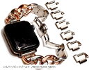 Apple watch チェーンバンド バタフライバックル おしゃれ アップルウォッチ 時計 ステンレス/シルバー レディース メンズ ギフト プレゼント 40...