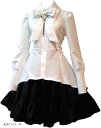 シャツドレス コスプレ ロリータファッション(A/ホワイト, M)(3)