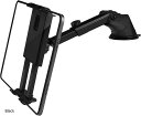 タブレットホルダー 車載 超強力 粘着ゲル 真空吸盤 ダッシュボード フロントガラス スマホ カーナビ ブラック(Black)