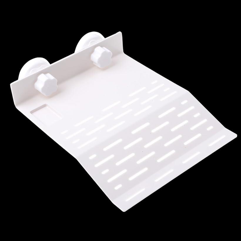 浮島 吸盤 亀 イモリ 浮き島 水槽台 甲羅干し 水槽レイアウト オブジェ ホワイト 大 21.8 x 20.8 cm (ホワイト 大 21.8 x 20.8 cm)