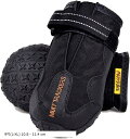 犬 靴 ケガ防止 傷口保護 オールシーズン犬用靴 1足 2個入り 9号 L-XL(ブラック, 9号(L-XL) 10.8 - 11.4 c)