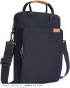 タブレット ショルダーバッグ用 縦型 ラップトップスリーブハンドバッグ用(ネイビー, 12-13インチ / MacBook Pro)