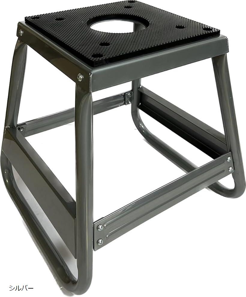 バイクスタンド オフロード用 ゴムマット付き メンテナンススタンド オフロードバイク 車両整備 展示 ..