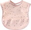 ベビー エプロン 離乳食 ベビースタイ 幼児用 消臭 抗菌 防水 洗いやすいPU素材( ピンク)