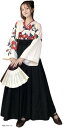【楽天ランキング1位入賞】大正ロマン 袴 コスプレ 着物 和装 和服 ロリィタ 文化祭 学園祭 ハロウィン 黒色 Mサイズ(M)
