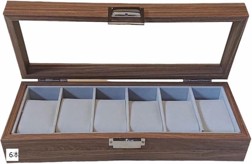 時計ケース 木製 腕時計 収納ケース ボックス ウォッチ コレクション 腕時計ボックス ガラス窓 窓付き ディスプレイ メンズ レディース