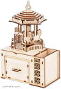 メリーゴーラウンド オルゴール カルーセル DIY 工作キット 立体パズル 木製パズル 知育玩具 プレゼント