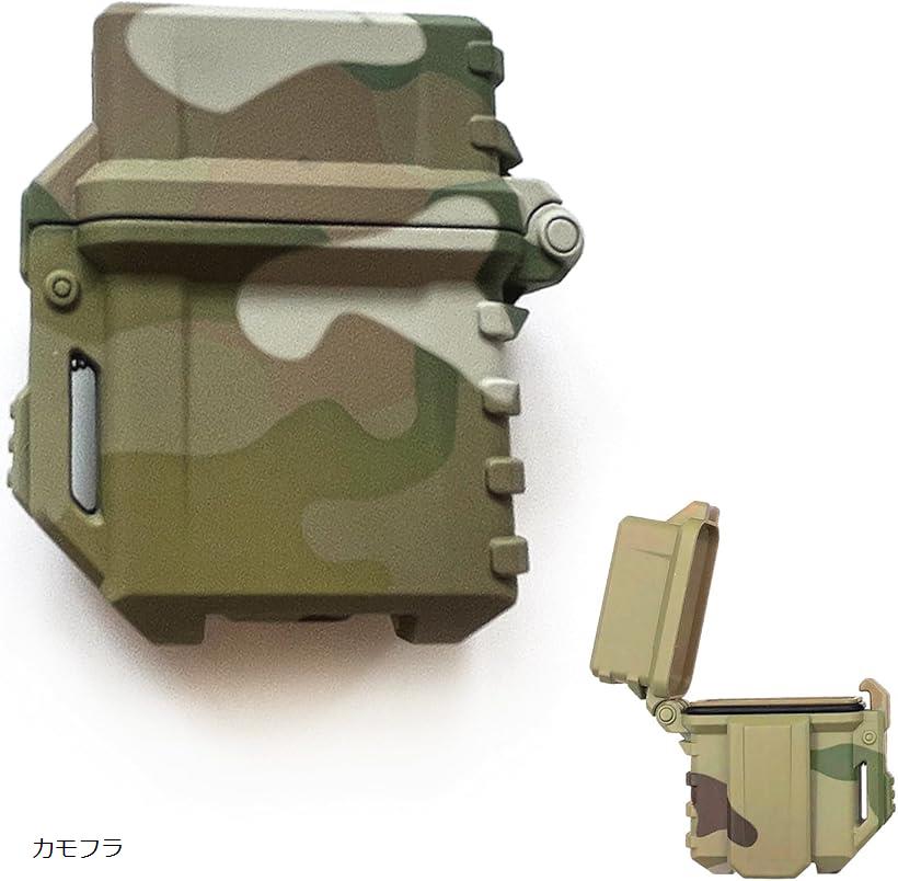 オイルライター ライターケース ホルダー 迷彩 カモフラ おしゃれ アウトドア 防水 (カモフラ)