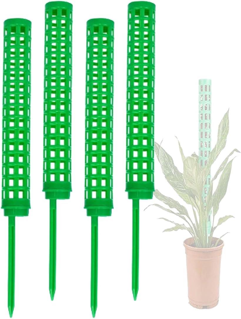 モスポール 支柱 4本セット 連結可 観葉植物 プラスチック グリーン( Green)