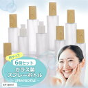 スプレーボトル 6本セット ガラス アトマイザー スプレー容器(6本/80ml)