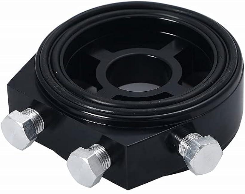 互換品オートゲージ オイルセンサー アタッチメント オイルブロック 油温計 油圧計 M20x1.5 3/4-16UFN ボルト2本付 52 60 アダプター 458 28 アナデジ autogauge 時計 ブースト ブースト計 (ブラック)