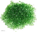 水槽 砂利 アクアリウム 底砂 飾り石 ガラス砂 約500g(グリーン)