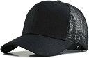 ラクエスト 深め メッシュ キャップ 帽子 大きいサイズ( ブラック-ロゴなし, 2XL)