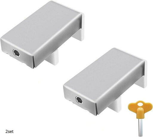 窓 ストッパー サッシ ロック 安全 防犯 転落 防止 子供 ペット 2個 セット(シルバー, 2set) 窓 ストッパー サッシ ロック 安全 防犯 転落 防止 子供 ペット 2個 セット(シルバー, 2set)