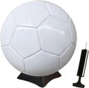 サッカーボール サイン 台座付き 無地 メッセージ 寄せ書き 記念日(3号)