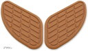 互換品バイク サイドニーパッド タンクパット ニーグリップパッド カスタム 汎用 プロテクター 左右2枚セット(ブラウン)