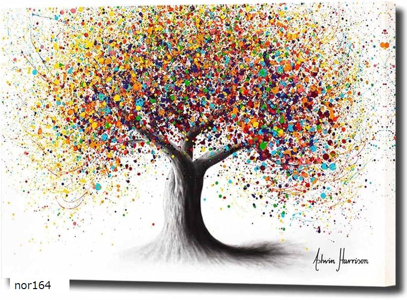 アートパネル 木 植物 W40cm H30cm アートフレーム 絵画 キャンバス 額付き ウォールア ...