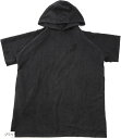 【楽天ランキング1位入賞】サウナポンチョ メンズ レディース マイクロファイバー サウナグッズ フリーサイズ(ブラック, Free Size)