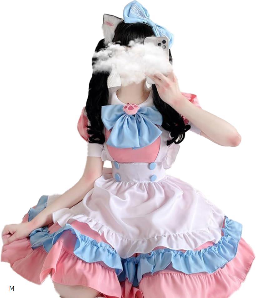 バリエーションコード : 2bjrokf6ji商品コード2bjrorjw4f商品名メイド コスプレ ハロウィン 女装 メイド服 アニメ 衣装 ロリータ ワンピース MブランドRONGUIサイズ等M「メイド服5点セット」甘いピンクとブルーのワ...