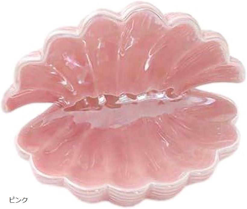 ジュエリー 収納 貝殻 シェル 小物入れ アクセサリー トレイ インテリア ピンク (ピンク)