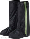 シューズカバー 防水 バイク レインシューズカバー 泥除け 靴カバー 軽量(ブラック, 2XL)(4)