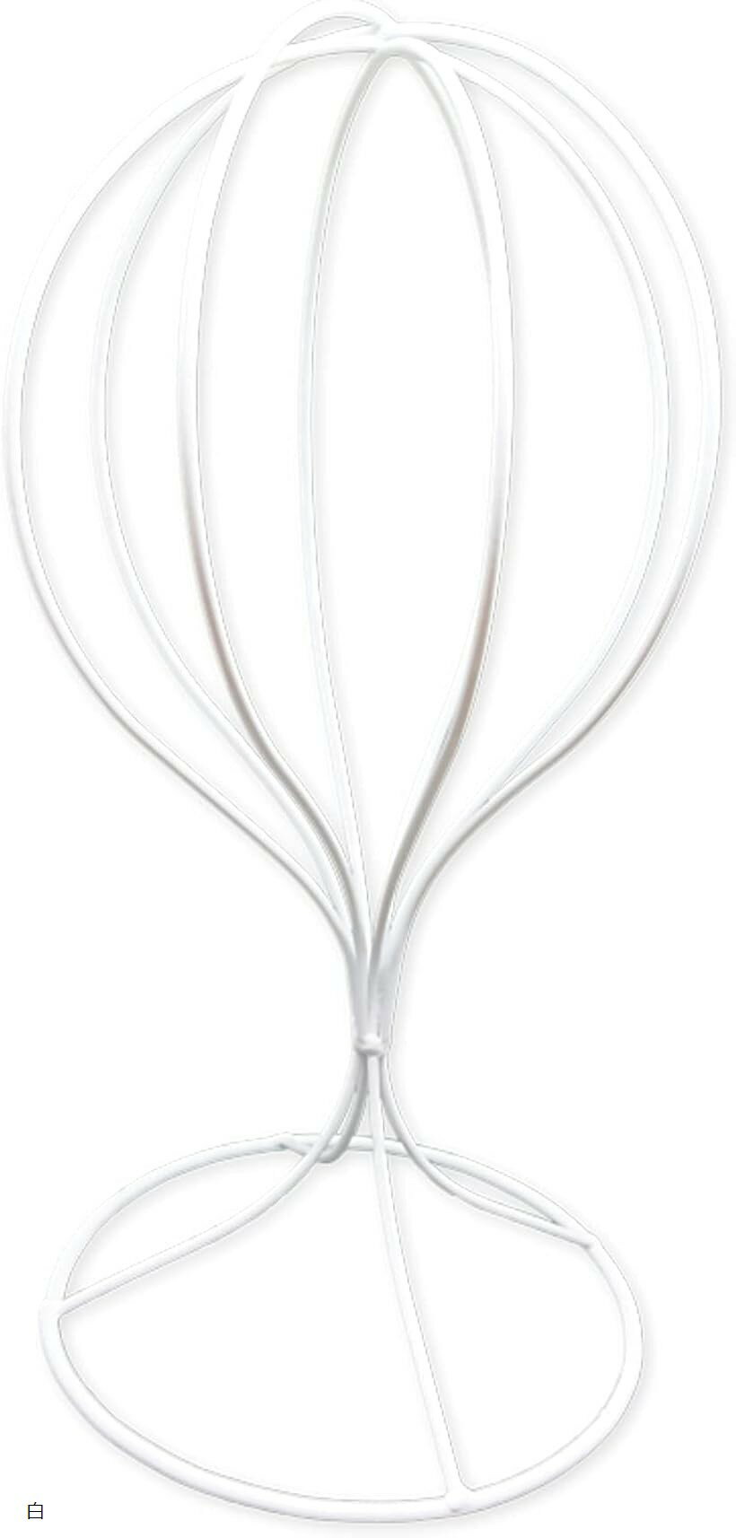 アウプル アイアン 帽子スタンド 帽子掛け ウィッグスタンド 軽量 おしゃれ (白)