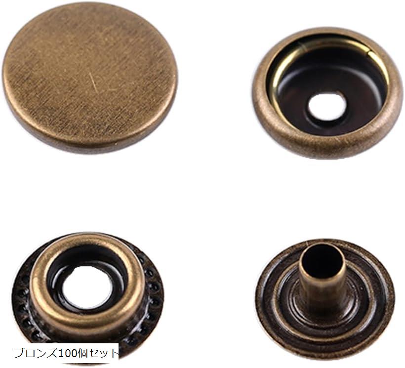 �����ѡ��ۥå� �᥿��ܥ��� 15mm DIY �ɥåȥܥ��� �쥶������ե� (�֥���100�ĥ��å�)