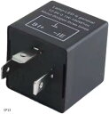 ICウインカーリレー 汎用 LED対応 ハイフラ防止 バイク 車用 点滅 速度調節 電子式 12V用 交換パーツ 簡単取付(CF13)