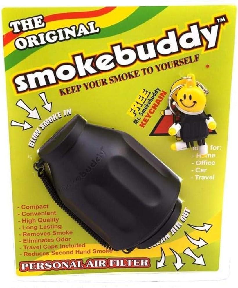 スモークバディ 煙草の消煙・消臭 エアフィルター 携帯用 HEPAフィルター Smokebuddy(ブラック, Original)