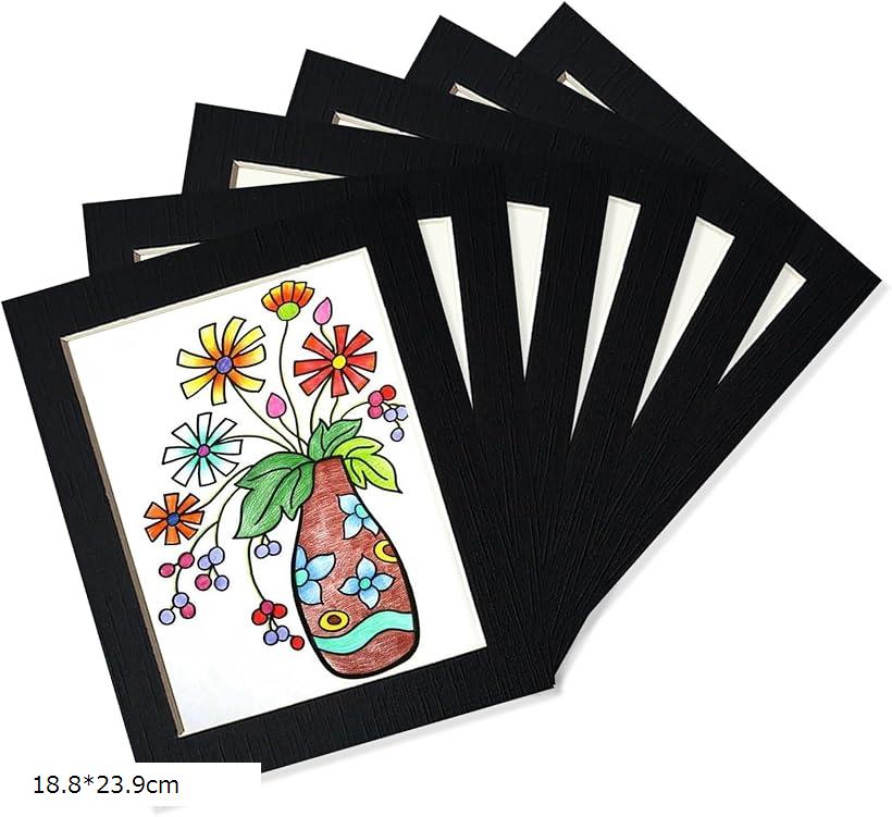 展示用 フォトフレーム 6個セット 厚紙製 額縁 壁掛け 超軽量 アートフレーム インテリア シンプル 写..