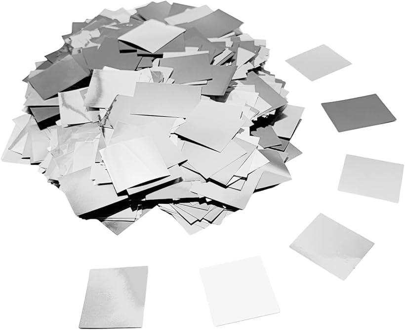 紙吹雪 キラキラ コンフェッティ 大容量 業務用 舞台 ライブ イベント ステージ用 (銀 100g)