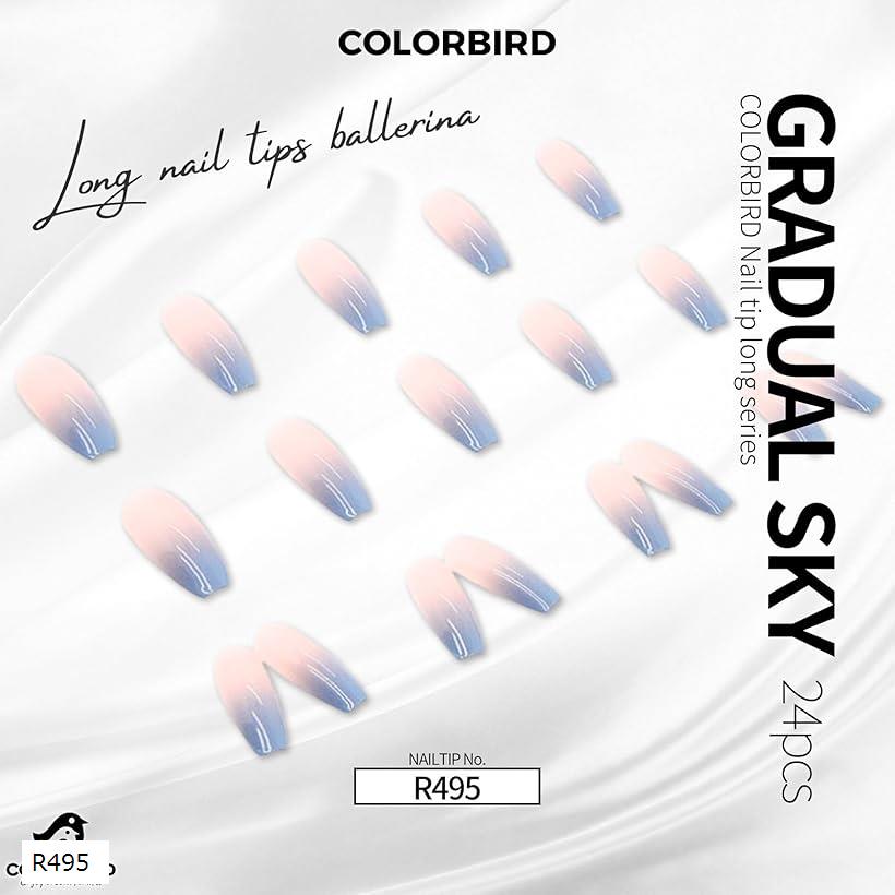 ネイルチップ ロング 24枚 付け爪 可愛い(ピンク, ロング)