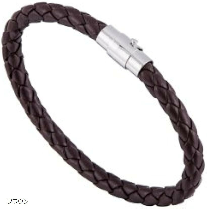 レザー ブレスレット PUレザー 編み込み 磁気ブレスレット メンズ レディース ユニセックス お揃い カ..