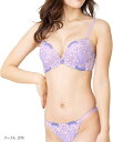 レディース ブラジャー ブラショーツ 上下セット 女性 下着 大人 可愛い レース 花柄 脇高(パープル, D75)(4)