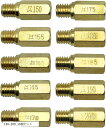 社外品 ケーヒン キャブレター メインジェット 150 155 160 165 170 175 180 185 190 200 10個セット(金(ゴールド), ...