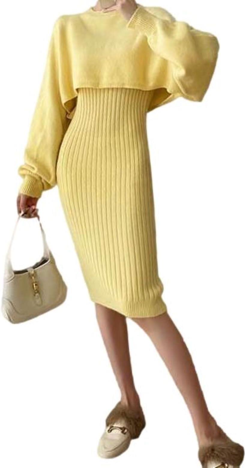 バリエーションコード : 2bj01qk58n商品コード2bj0wplu2w商品名ブルーベリル ワンピース ニット セットアップ レディース 膝下丈 ニットプルオーバー ドルマンスリーブ 丸首 BB021ブランドblue berylカラーイエローサイズ等L※ 他ネットショップでも併売しているため、ご注文後に在庫切れとなる場合があります。予めご了承ください。※ 品薄または希少等の理由により、参考価格よりも高い価格で販売されている場合があります。ご注文の際には必ず販売価格をご確認ください。※ 沖縄県、離島または一部地域の場合、別途送料の負担をお願いする場合があります。予めご了承ください。※ お使いのモニタにより写真の色が実際の商品の色と異なる場合や、イメージに差異が生じることがあります。予めご了承ください。※ 商品の詳細（カラー・数量・サイズ 等）については、ページ内の商品説明をご確認のうえ、ご注文ください。※ モバイル版・スマホ版ページでは、お使いの端末によっては一部の情報が表示されないことがあります。すべての記載情報をご確認するには、PC版ページをご覧ください。「リラックスムード漂うセットアップニットワンピース」 ゆったりとリラクシーなムードが魅力のセットアップニットワンピース。気負わずシンプルにまとえば、フワリと心がほどけるような優しさに包まれて。自由でモード感のあるスタイルが新しい気分を誘う、大人のためのニットワンピースです。「優しいテクスチャーのニット素材」 程よいフィット感のあるノンスリーブのリブニットワンピースに、ゆったりとしたショート丈のニットトップスを合わせたセットアップアイテム。ふんわりとした瑞々しい色合いに、優しいテクスチャーのニット素材が高揚感で満たしてくれます。シンプルなスタイルにエレガンスな雰囲気が宿る、大人のぬけ感漂う1枚です。「メリハリシルエットが叶えるこなれ感」 ノンスリーブのぬけ感がセンシュアルな女性らしさを演出し、体を優しく包み込むラインがエレガントな、膝下丈のリブニットワンピース。ゆったりとしたドルマンスリーブが リラックスしたシルエットを作り出すニットトップスを合わせて、こなれたモード感を演出して。ショート丈のニットトップスがメリハリを生み出し、スタイルアップ効果も抜群です。「小物合わせで自由に変化を楽しむ」 まとうだけでコーディネートが決まるツーピースニットワンピース。フラットシューズでエレガントに着こなすのも。ショートブーツを合わせればスパイシーでモードなスタイリングに仕上がります。セットでの着こなしはもちろん、単品ごとのコーディネートにも。小物やジュエリーなどの合わせ方で様々な着こなしを楽しんで。「カラー」 柔らかいニュアンシーなカラーが上品な「アイボリー」、シックな引き締めカラーがモードな印象の「ブラック」、柔和なミントグリーンが華やかな「グリーン」、ペールトーンカラーがフェミニンな「ピンク」、淡い山吹色が肌なじみの良い「イエロー」の5色展開にてご用意しております。「サイズ」 サイズはM～XLの3サイズ展開。着丈/バスト/裄丈/スカート着丈M: 37/113/70/103L: 38/114/71/104XL: 39/115/72/105＊158cm/49kgのスタッフの場合：Mがジャストサイズでした（普段M着用）「素材構成」100% ポリエステル