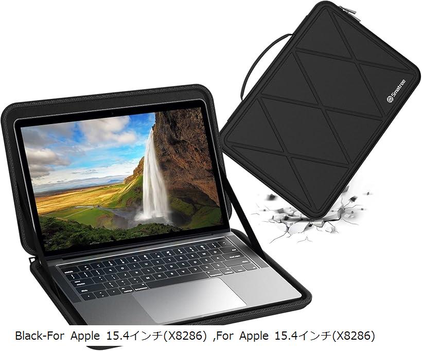 互換品 ハードEVA保護スリーブケース 15.4インチ Apple MacBook Pro Retinaディスプレイ 2012-2015 ノートパソコン 、16インチ 2019 (Black, For Apple 15.4インチ（M88）)