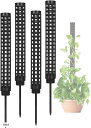 【楽天ランキング1位入賞】モスポール 支柱 4本セット 連結可 観葉植物 プラスチック ブラック(Black)