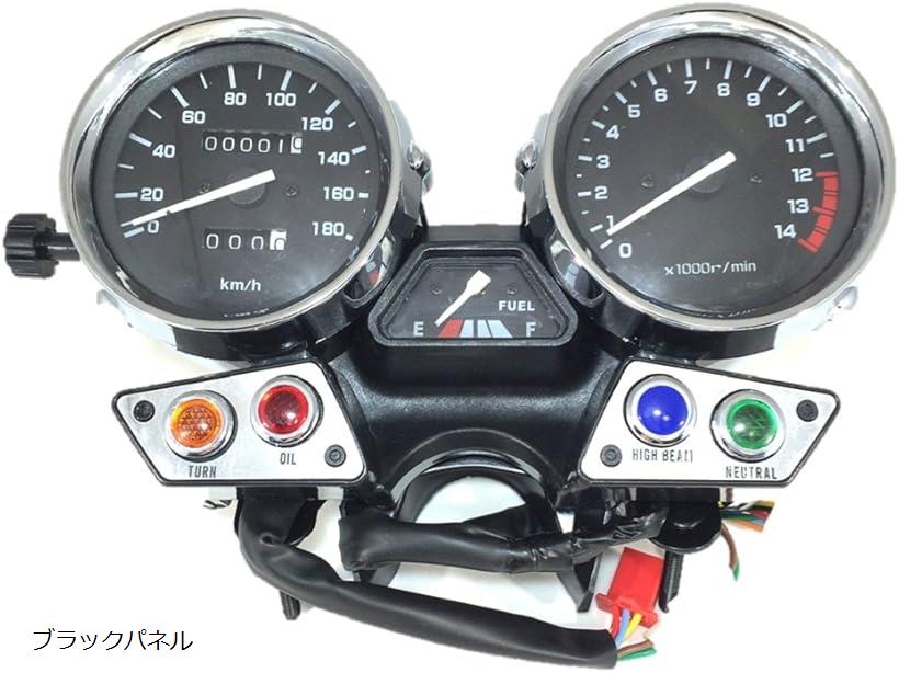 互換品 ヤマハ メーター ユニット スピード タコメーター 純正タイプ XJR400 4HM 93-94 ブラック パネル 社外品(ブラックパネル)