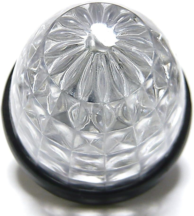 互換品 カスタマイズ トラック用 マーカーランプ LED サイド 16LED 24V 汎用 2個 セット ブルー/イエロー/レッド/ホワイト/グリーン 各色あり (レッド)