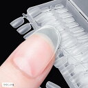 ネイルチップ 超薄 ショート クリア 300枚 サンディング 自然なフィット感 つけ爪(ラウンドS)